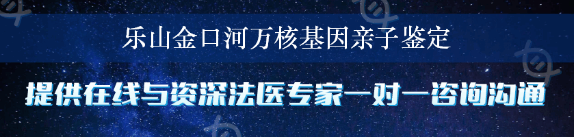 乐山金口河万核基因亲子鉴定